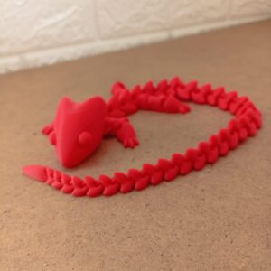 dragon rojo articulado